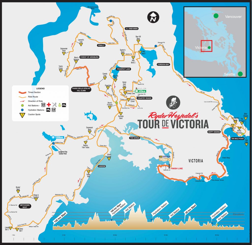 Tour De Victoria 2014 Overview map Aug18-2